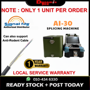 AUTHORIZED DISTRIBUTOR SIGNALFIRE AI-30 FIBER OPTIC MACHINE | OPTICAL FIBER FUSION SPLICER FULLY AUTOMATIC SM107