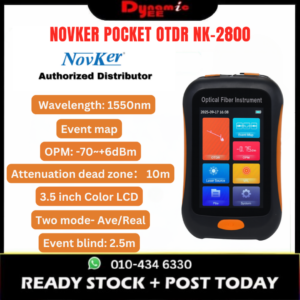Novker Pocket OTDR NK-2800 Mini Fiber Tester 1550nm 80km | VFL + OPM + OLS | Event Map OT031