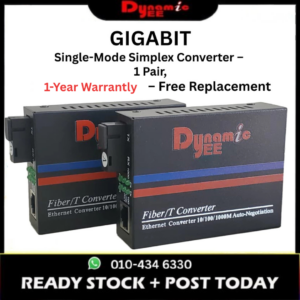 DEE 20KM GIGABIT SINGLE MODE FIBER MEDIA CONVERTER FIBER OPTICAL TRANSCEIVER MS-03-A & GS-03-B 1 PAIR CON104