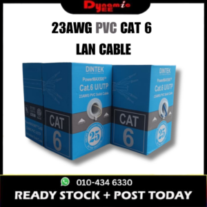 Dintek Cat.6 U/UTP Solid Cable 23AWG (Blue/Light Gray) -305M/Box