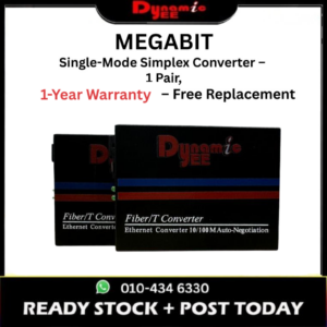 DEE 20KM MEGABIT SINGLE MODE FIBER MEDIA CONVERTER FIBER OPTICAL TRANSCEIVER MS-03-A & GS-03-B 1 PAIR CON103