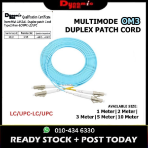 Patch Cord Multimode OM3 LC/UPC-LC/UPC Duplex 2.0mm PCM101