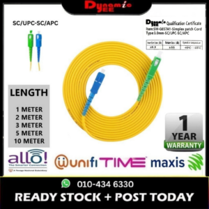 Patch Cord Single Mode SC/UPC-SC/APC Simplex 3.0 PC201