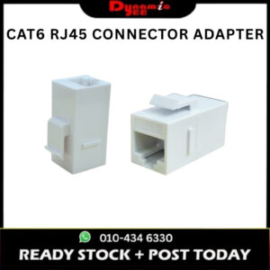 CAT6 RJ45 Female to Female Keystone Coupler 1-to-1 LAN Ethernet Connector Adapter for Faceplate CA101