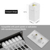 CAT6 RJ45 Female to Female Keystone Coupler 1-to-1 LAN Ethernet Connector Adapter for Faceplate CA101 - Image 5
