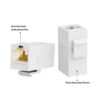 CAT6 RJ45 Female to Female Keystone Coupler 1-to-1 LAN Ethernet Connector Adapter for Faceplate CA101 - Image 6
