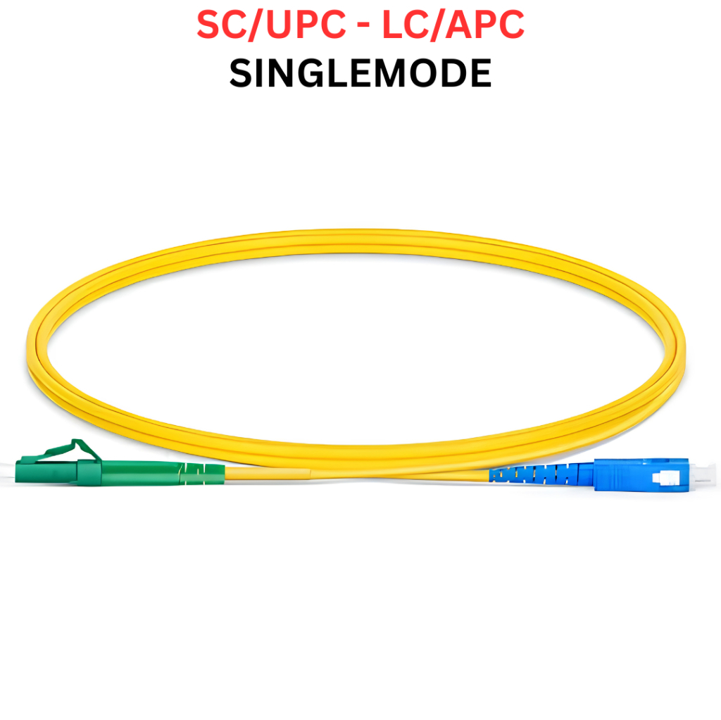 PATCH CORD SINGLEMODE SIMPLEX 3.0 YELLOW SC/UPC-LC/APC (3M) PC201 - Image 2