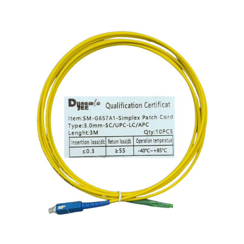 PATCH CORD SINGLEMODE SIMPLEX 3.0 YELLOW SC/UPC-LC/APC (3M) PC201 - Image 4