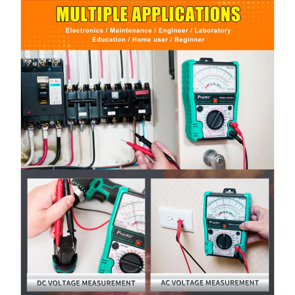 Pro'skit MT-2207 Protective Function Analog Multimeter MT-2207-C - Image 7