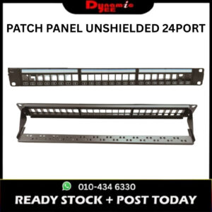 24 Port 1U 19” Blank Keystone Patch Panel Rack Mount RJ45 Modular Network Panel PP201