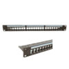 24 Port 1U 19” Blank Keystone Patch Panel Rack Mount RJ45 Modular Network Panel PP201 - Image 4
