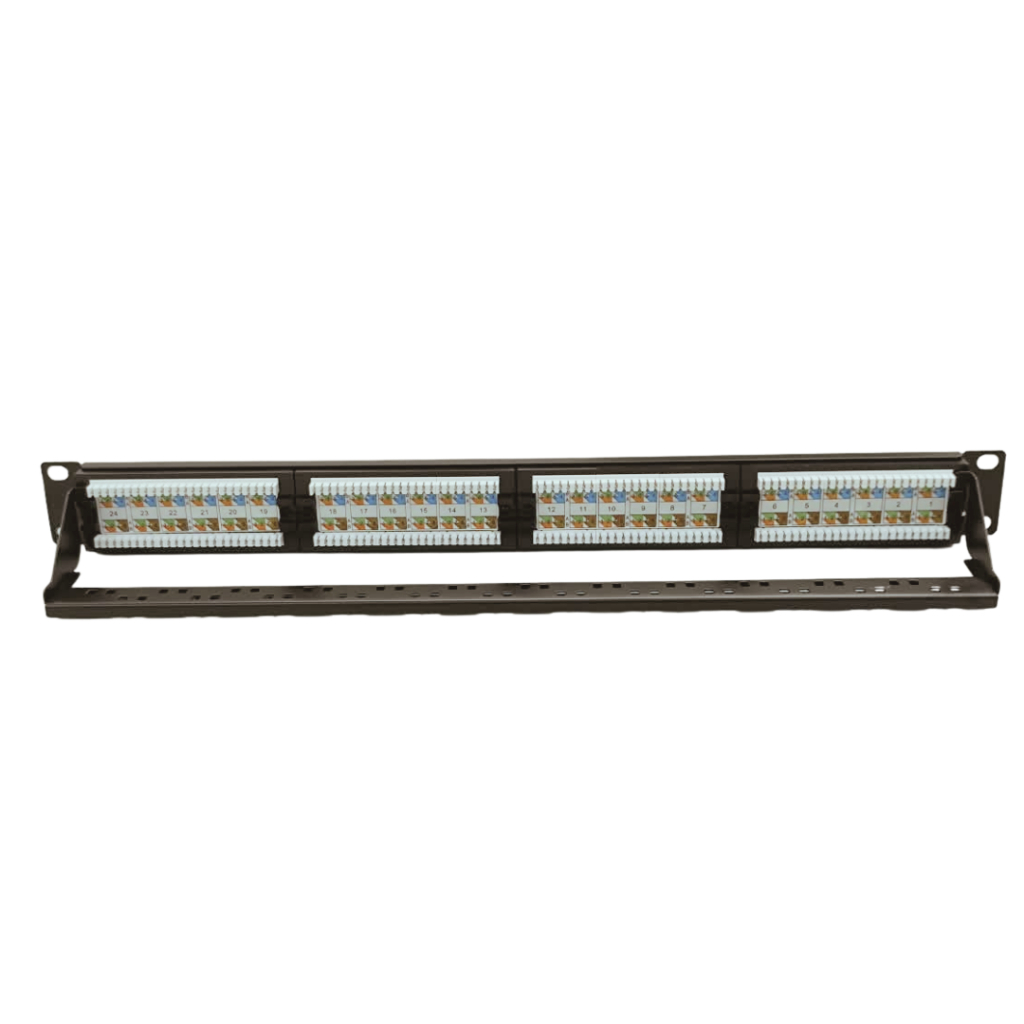 CAT6 UTP 24 Port Patch Panel 1U 19” Rack Mount RJ45 IDC Punch Down T568A/T568B PP101 - Image 6