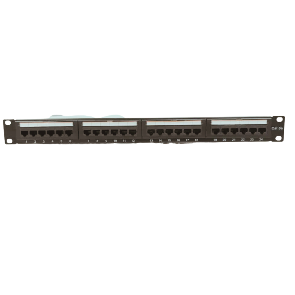 CAT6a UTP 24 Port Patch Panel 1U 19” Rack Mount RJ45 IDC Punch Down T568A/T568B PP102 - Image 4