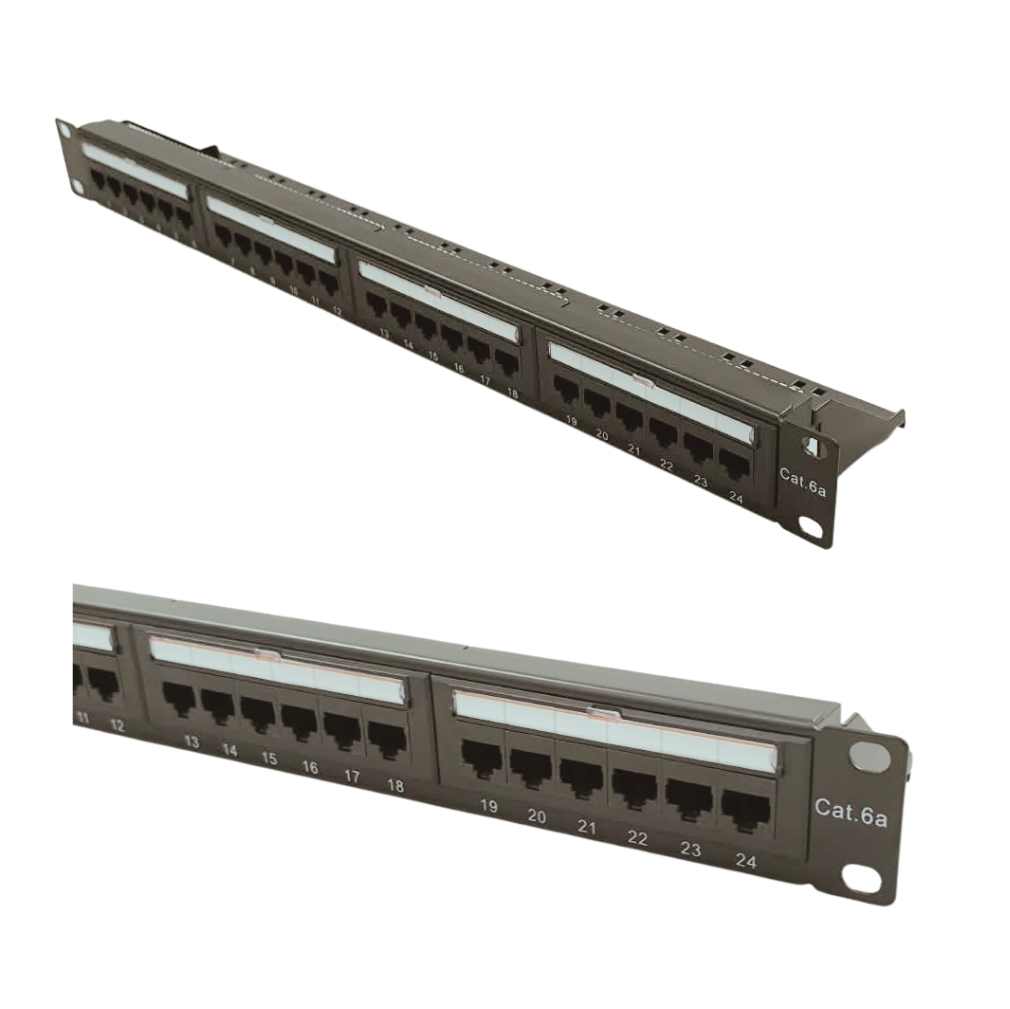 CAT6a UTP 24 Port Patch Panel 1U 19” Rack Mount RJ45 IDC Punch Down T568A/T568B PP102 - Image 7