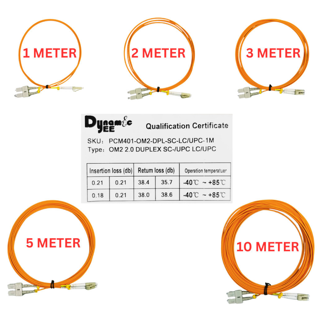 PATCH CORD MULTIMODE OM2 DUPLEX 2.0 SC/UPC-LC/UPC ORANGE PCM401 - Image 4
