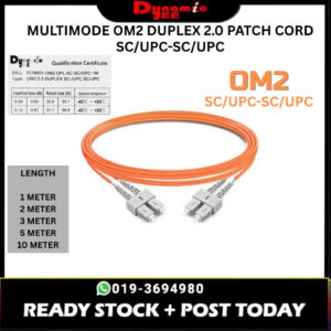 PATCH CORD MULTIMODE OM2 DUPLEX 2.0 SC/UPC-SC/UPC ORANGE PCM401