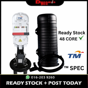 FIBERHOME 24CORE DOME-BASE FIBER OPTIC CLOSURE | MAXIMUM 288F | IP68 | HEAT-SHRINK SEALING FJ401