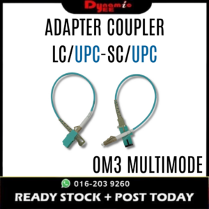 LC/UPC-SC/UPC MALE & FEMALE FIBER ADAPTER COUPLER SIMPLEX MULTIMODE MODE FOR PATCH PANEL ADC301