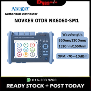 NOVKER SINGLEMODE MULTIMODE 2 IN 1 OTDR NK6060 Wavelength: 850/1300/1310/1550nm Dynamic Range: 24/26/35/33dB OT051