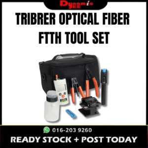 TRIBRER OPTICAL FIBER FTTH TOOL SET | FIBER CLEAVER | VFL | POWER METER | STRIPPER SET