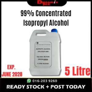 99% CONCENTRATED ISOPROPYL ALCOHOL IPA | 5 LITRE | HEAVY DUTY | OPTICAL FIBER CLEANING | AB301