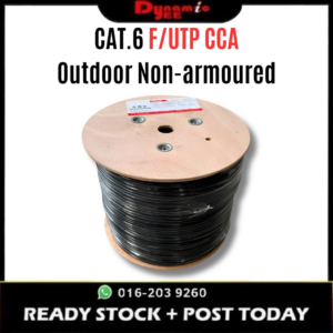 CAT.6 OUTDOOR NON-ARMOURED F/UTP LAN CABLE | 23AWG | 4 PAIRS | CCA | 300 METERS NC501