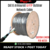 CAT.6 Armoured U/FTP LAN Cable, 22AWG, 4 Pairs, Full Copper, TIA/EIA-568B Standard, Model HSYVPY-53, PER METER TCP102