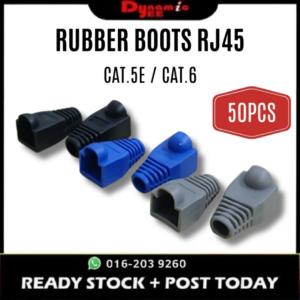 Rubber Boots RJ45 Connector Cap Strain Relief Boots for Cat5e Cat6 Network Cable Plug Ethernet Connector Protector 50PCS RB101