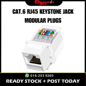 1PC CAT.6 RJ45 KEYSTONE JACK ETHERNET MODULAR PLUG TOOL-FREE RJ203