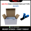 100pcs fiber quick fasc connector SC/UPC Clip Type Fiber Connector FC201