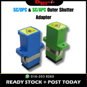 AD101 SC/UPC SC/APC Outer Shutter Fiber Adapter 1PC | SC Simplex Shutter Adapter | FTTH Fiber Optic Coupler