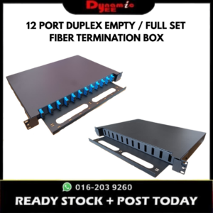 12 PORT DUPLEX OPTICAL FIBER TERMINATION BOX SC PORT FULL SET / EMPTY PULL TYPE - TBR502
