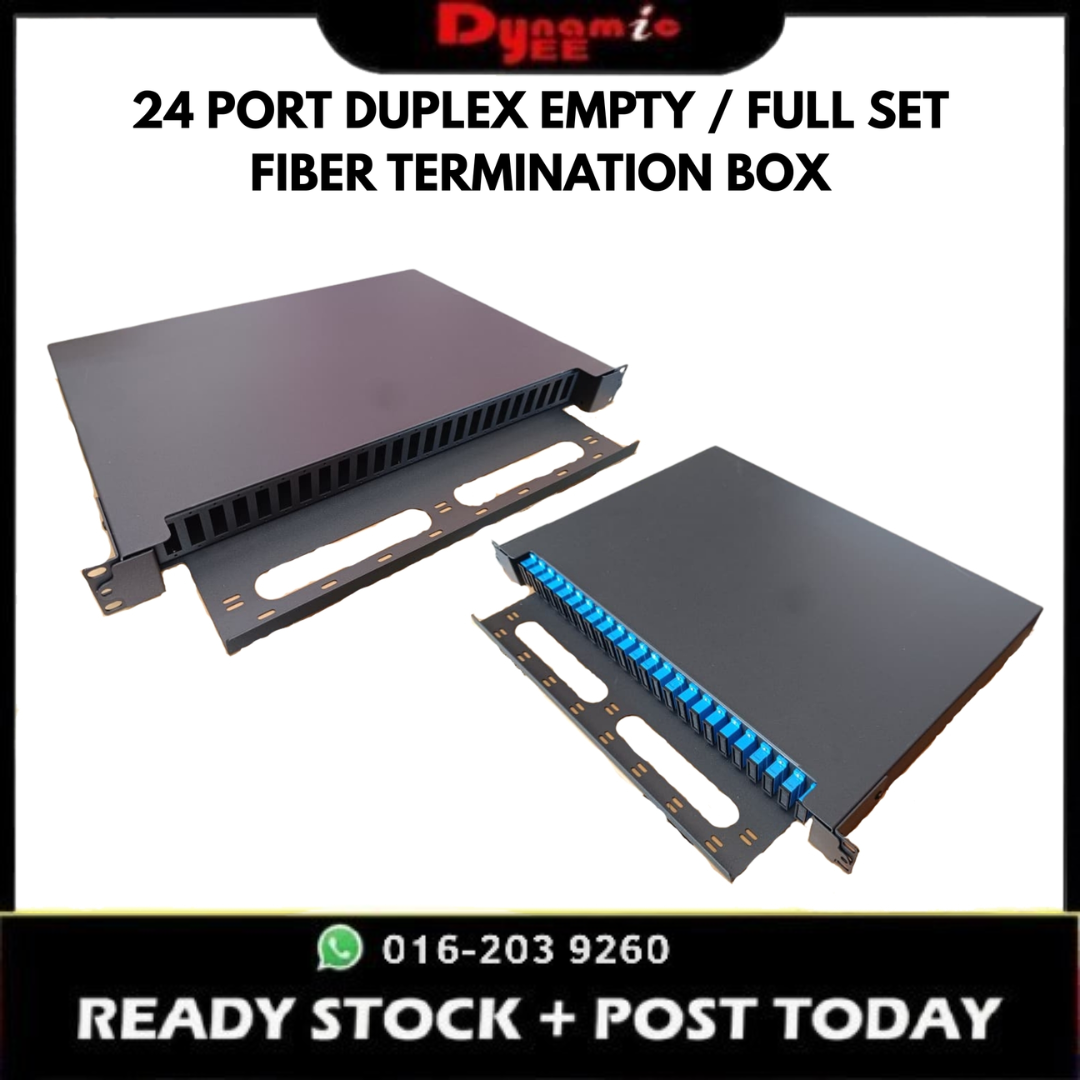24 PORT DUPLEX OPTICAL FIBER TERMINATION BOX SC PORT FULL SET / EMPTY PULL TYPE - TBR503
