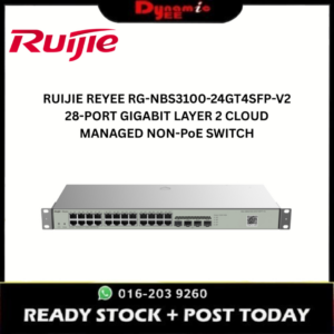 RUIJIE REYEE RG-NBS3100-24GT4SFP-V2 28-PORT GIGABIT LAYER 2 CLOUD MANAGED NON-PoE SWITCH RE101