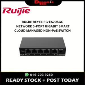 RUIJIE REYEE RG-ES205GC NETWORK 5-PORT GIGABIT SMART CLOUD MANAGED NON-PoE SWITCH RE101