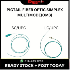 PIGTAIL FIBER OPTIC SIMPLEX MULTIMODE(OM3) SC/UPC | LC/UPC 0.9MM -1.5M PT40