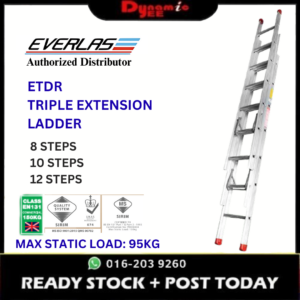 EVERLAS ETDR HEAVY DUTY TRIPLE EXTENSION LADDER LD904