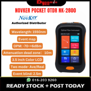 Novker Pocket OTDR NK-2800 Mini Fiber Tester 1550nm 80km | VFL + OPM + OLS | Event Map OT031