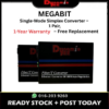 DEE 20KM MEGABIT SINGLE MODE FIBER MEDIA CONVERTER FIBER OPTICAL TRANSCEIVER MS-03-A & GS-03-B 1 PAIR CON103