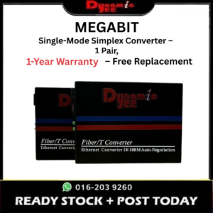 DEE 20KM MEGABIT SINGLE MODE FIBER MEDIA CONVERTER FIBER OPTICAL TRANSCEIVER MS-03-A & GS-03-B 1 PAIR CON103