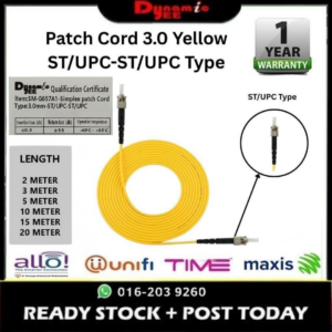 Patch Cord Single Mode ST/UPC-ST/UPC Simplex 3.0mm PC101