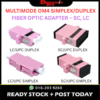 OM4 Multimode Fiber Optic Adapter – SC / LC | Simplex / Duplex AD901