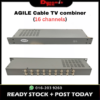 Agile 16 channels Cable TV Signal Mixer Coaxial RF Digital Analog Closed-Circuit Video Splitter TVMD302