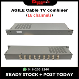 Agile 16 channels Cable TV Signal Mixer Coaxial RF Digital Analog Closed-Circuit Video Splitter TVMD302