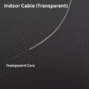 FTTR Transparent Invisible Fiber Optic Cable G657A2 1 Core Indoor Home Fibre 500M/1000M UG401 - Image 2
