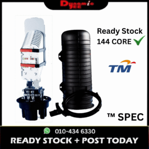 FIBERHOME 144 CORE DOME-BASE FIBER OPTIC CLOSURE | MAXIMUM 288F | IP68 | HEAT-SHRINK SEALING FJ501