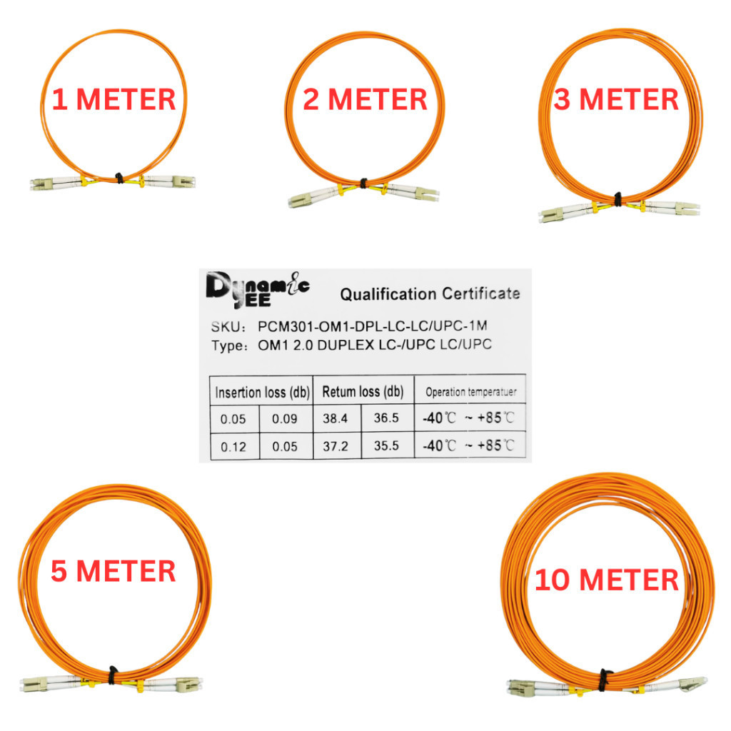PATCH CORD MULTIMODE OM1 DUPLEX 2.0 LC/UPC-LC/UPC ORANGE PCM301 - Image 4
