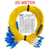 24-Core Single Mode SC/UPC to LC/UPC Fiber Optic Breakout Cable 20M 30M 50M 80M 100M BOC101 - Image 5