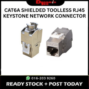 CAT6A SHIELDED TOOLLESS RJ45 KEYSTONE JACK MODULAR PLUGS NETWORK CONNECTOR RJ207