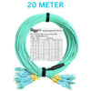 OM3 DUPLEX Multimode 12-Core LC/UPC to LC/UPC Fiber Optic Breakout Cable 20M 30M 50M 80M 100M BOC401 - Image 5